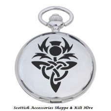 Pocket Watch Celtic Thistle Design