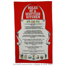 Rules of a Scottish Kitchen Tea Towel