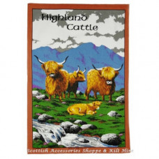 Highland Cattle Tea Towel