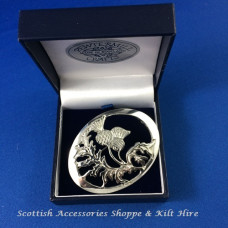 Pewter Thistle Brooch