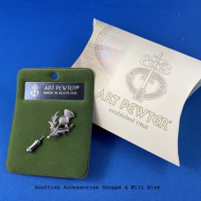 Scottish Thistle Pewter Lapel Pin