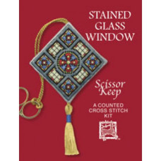 Scissor Keep Stained Glass Window